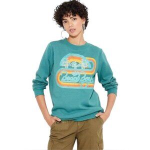 The Beach Boys Women's Teal Graphic Sweatshirt Large NWT